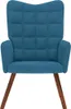 vidaXL Fauteuil relax bleu velours Voir les images du produit 2