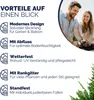 A marketing image highlighting the features of a planter with a trellis, featuring a couple gardening. Anteprima dell’immagine prodotto