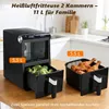 A kitchen counter with an air fryer and a basket of fried chicken. Anteprima dell’immagine prodotto