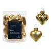 Cuori di Natale in vetro dorati elegante set di 12 pezzi Anteprima dell’immagine prodotto 11