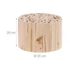 Relaxdays Blumenhocker, Holz, rund, naturbelassen, für Produktbild-Vorschau 4
