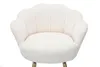 Barhocker Vienna Glam in Creme und Gold – Hoher Samthocker Produktbild-Vorschau 5