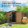 Outsunny Gerätehaus Geräteschuppen Gartenhaus Gelb 277 x Produktbild-Vorschau 4