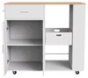 Isola da cucina con piano di lavoro Carrello da cucina Anteprima dell’immagine prodotto 7