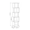 DECORTIE Piri Modernes Bücherregal Display Unit, Sandstein, Produktbild-Vorschau 3