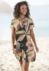s.Oliver Blusenkleid mit Volant am Rock marine-koralle Produktbild-Vorschau 3