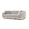 Sofa -Set MIRA mit Knopfheftung in 5 edlen Farbvarianten Produktbild-Vorschau 4