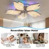 Leise Deckenventilator Kristall Deckenleuchte mit RGB Produktbild-Vorschau 9