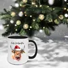 Keramik Tasse - Frohe Weihnachten Highland Cow Produktbild-Vorschau 2
