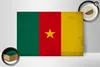 Holzschild Flagge Kamerun 30x20cm Flag of Cameroon Vintage Produktbild-Vorschau 2