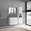 Badplaats Badezimmerschrank Montreal 30 x 30 x 131 cm Weiß Produktbild-Vorschau 2