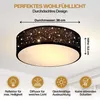 MONZANA® Plafonnier Ciel étoilé Rond Ø 38cm Abat-jour Tissu Voir les images du produit 2