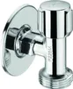 A close-up studio shot of a chrome angle valve. Anteprima dell’immagine prodotto