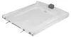 A white appliance lid with metal rods extending from the front and a small gray foam block on the top right corner. Produktbild-Vorschau