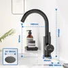 Waschtischarmatur 360° Drehbar Schwarz, Bleifrei Kalt Warm, Produktbild-Vorschau 3
