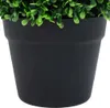 Künstliche Buchsbäume 2 Stk. mit Topf Kugelform Grün 37 cm Produktbild-Vorschau 5