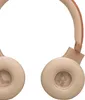A close-up view of a pair of beige on-ear headphones against a white background. Voir les images du produit