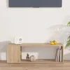 vidaXL TV Schrank Sonoma Eiche 100x24x32 cm Holzwerkstoff - Produktbild-Vorschau 6