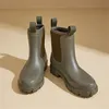 ASKSA Damen Gefuettert Wasserdicht Gummistiefel Halbhohe Produktbild-Vorschau 2