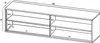 A technical drawing of a TV cabinet with dimensions. Produktbild-Vorschau