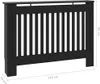 vidaXL Heizkörperverkleidung Schwarz 112x19x81,5 cm Produktbild-Vorschau 11