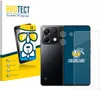 A product shot of a screen protector packaging and a smartphone. Produktbild-Vorschau