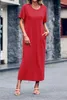 Langes Damenkleid mit überschnittenen Schultern, Produktbild-Vorschau 4