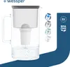 Wessper Carafe filtrante en verre 3 L noire Compatible avec Voir les images du produit 1
