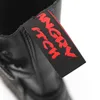Angry Itch 14-otworowe skórzane czarne buty z zamkiem Podgląd zdjęcia produktu 8