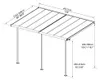 Dach tarasowy PALRAM Sierra 447 x 230 cm biały Podgląd zdjęcia produktu 16