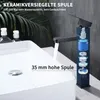 Homelody Wasserhahn Bad Schwarz Badarmaturen für Warm und Produktbild-Vorschau 5