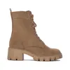 A single brown lace-up boot is shown against a white background. Produktbild-Vorschau