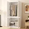 Flieks Armoire avec barre de penderie et 4 portes, armoire Voir les images du produit 1