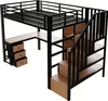 Lit superposé Merax 90x200 cm, lit enfant avec bureau et Voir les images du produit 11