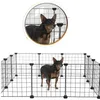 Parc en métal noir pour chien chiot chat lapin 108 x 108 cm Voir les images du produit 11