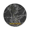 MuchoWow® Mauspad Mousepad Karte - Waiblingen - Gold - Produktbild-Vorschau 1