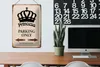 Blechschild Spruch 20x30cm Princess parking only Krone Produktbild-Vorschau 5