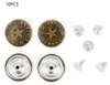 10 boutons jeans vintage, 20mm, avec bordure de fil, type Voir les images du produit 1