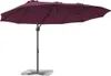 vidaXL Sonnenschirm Bordeauxrot 372 x 198 x 243 cm Produktbild-Vorschau 1