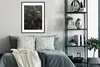 MuchoWow® Gerahmtes Poster Marmor - Textur - Grau - Gold - Produktbild-Vorschau 2
