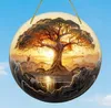 GKA Sonnenfänger Baum des Lebens bunt 15 cm Buntglas Produktbild-Vorschau 1
