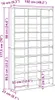 vidaXL Armadio CD grigio cemento 102x16x177,5 cm Materiale Anteprima dell’immagine prodotto 8