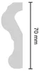 Decosa Flachprofil F70, weiß, 70 mm, Länge: 2 m - 30 Stück Produktbild-Vorschau 3