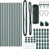Zaun mit Pfosten Grün 0,4 x 25 m Stahl und PVC Produktbild-Vorschau 6