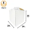 KAPAK Kuchen Transportbox Weiß 26x26x25 cm Fenster Produktbild-Vorschau 2