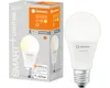 A product box for a smart LED light bulb, with the light bulb itself shown next to it. Produktbild-Vorschau