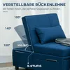 HOMCOM 3-in-1 Schlafsessel mit Bettfunktion, ausziehbares Produktbild-Vorschau 5