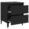 vidaXL Nachttisch Schwarz 40x35x50 cm Holzwerkstoff Produktbild-Vorschau 5