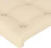 vidaXL Čelo postele krémové 90x5x78/88 cm Látka Náhled obrázku produktu 4