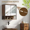 HOMCOM Armoire murale salle de bain avec miroir, 56 x 65 Voir les images du produit 7